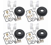 4set para ZXR400 1991-1999 ZXR 400 Kit de reparación de carburador de motocicleta diafragma de vacío de flotador MULTI