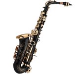 Saxofón Alto Mib Saxofón Latón Lacado Oro 82Z Tecla Instrumento de Viento de Madera con Estuche de Transporte Acolchado G