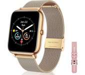 Reloj inteligente para teléfonos Android iOS Relojes inteligentes a prueba de agua para mujeres Hombres (Responder / Hacer llamada) Deportes Reloj ...