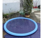 Raxurt Splash Pad, 170 cm Almohadilla antideslizante para niños y perros Almohadilla de rociador de salpicadura de piscina para perros engrosada de...