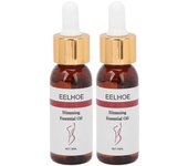 2 piezas de 30 ml de aceite esencial para perder peso aceite esencial de masaje adelgazante para el vientre y el muslo