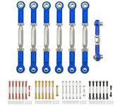 Juego de varillaje de varilla de enlace de camber de tensores de metal para Traxxas Slash 4x4 Vxl 2wd Rustler Stampede Hoss 1/10 Rc Car Upgrades Parts