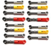 Resorte de brazo alto autoblocante de bloques de construcción técnicos de 15PCS para piezas de bloques de construcción de motores colores aleatorios
