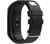 Correa deportiva de silicona suave para reloj inteligente Polar A360 A370 negro
