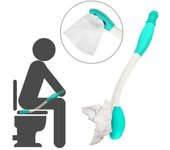 Inodoro Self Wipe Aids Evite Doblarse De Largo Alcance Fácil De Usar Limpiador Tissue Griper Helper Paper Holde