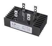 100 amperios 1200 voltios 4 pines rectificador de puente de diodo de 1 fase tipo QL100 Negro
