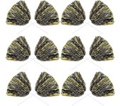 Pack 24 Pompones porristas metálicos Pompones de 12 pulgadas con bastón Black Gold