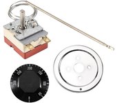 Termostato capilar NC de 50 a 300 grados control de temperatura horno-hy Negro plata