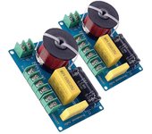 2pcs 200w 3-way Audio Hifi Filter Circuit Board Stereo Speaker Crossover Filters Treble / bass 3 Unit