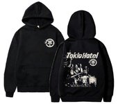 Sudaderas con capucha Tokio Hotel Rock Band Jersey Bill Kaulitz Sudadera con estampado Sudadera con capucha Kaulitz 89 Y2k Streetwear Sudaderas Tok...