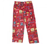 SpongeBob SquarePants Bob Esponja SquarePants y Patricio Pantalones de Dormir Winter Fun Rojo X-Large