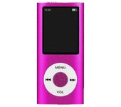 Reproductor de mp3 portátil de bolsillo deportes música altavoz radio walking audio recorder Rosa