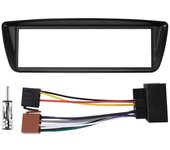 Marco del panel de la fascia de la radio del coche 1 Din CD DVD Dash Audio Cubierta interior Embellecedor para C1 para 107 negro