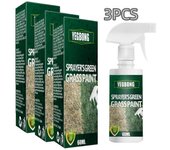 3x Spray de césped de hierba verde Fuerza de césped Pintura líquida de césped para el hogar Spray de césped máximo para jardines Granjas Céspedes