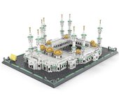 Sunvivid Serie de arquitectura mundialmente famosa Arabia Saudita La Meca Gran mezquita Bloques de construcción Juguetes modelo de partículas pequeñas