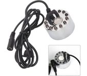 Mini Mist Maker Fogger 12 Led Ultrasonic Mist Maker Fuente de agua Pond Fog Machine 24v Atomizador