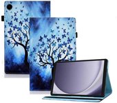 Para Samsung Galaxy Tab A9 + PU Leather Stand Cover Estuche de tableta con impresión de patrón de banda elástica Multicolor Style I