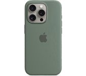 Para Apple iPhone 15 Pro Funda de silicona con MagSafe Ciprés