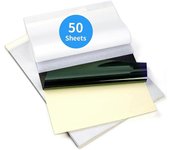 , Papel de plantilla de tatuaje de 50 hojas para tatuar, compatible con la impresora M08F, tamaño A4