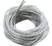 Cable transparente de 10 metros Cable eléctrico de 2 núcleos Cable flexible de PVC 0.75Mm 5A