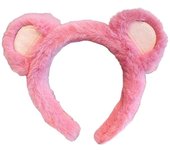 Unisex Bear Ears Shape Headband Make Up Ornaments Festival Party Hair Decors Rosa