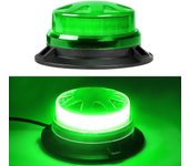 Base magnética LED Luz estroboscópica de emergencia azul Luz de advertencia de peligro intermitente en el techo de la policía del coche 12V / 24V L...