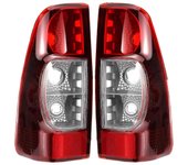 Luz trasera de freno de la luz trasera del coche de 2 piezas Luz trasera sin bombilla para Rodeo DMax Pickup 2007 2008 2009 2010 rojo