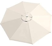 Cubierta de reemplazo de sombrilla de jardín de 3 m, 8 brazos de tela patio paraguas reemplazo dosel impermeable, mesa de mercado Dosel Unbrella