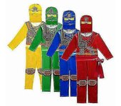 Niños Niños Ninjago Anime Disfraz Mono Actuación Fancy Dre C Rojo 5T-6T 120