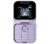 Mini Flip Teléfono Móvil Radio FM Lista Negra de Voz Velocidad Dial Vibración 2Tarjeta SIM Pantalla Pequeña Teléfono Plegable (Morado) Púrpura