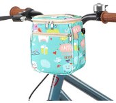 Cesta de bicicleta para niños, Bolsa de manillar de cuadro delantero, Bolsa de manillar para niños, Cesta de bicicleta para niños con cremallera, B...