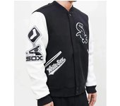 Kartex Suits Letterman Chicago White Sox Chaqueta Varsity Blanco Y Negro-03 blanco/negro L