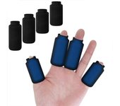 Mangas de hielo para dedos 4 bolsas de hielo para dedos, pulgares y pies Terapia de frío caliente 100% nuevo Negro