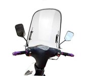 Parabrisas de motocicleta exquisito Parabrisas de scooter eléctrico universal Parabrisas de motocicleta duradero transparente Ajustable