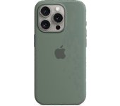 Para Apple iPhone 15 Pro Funda de silicona con MagSafe Ciprés