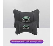 Vehicle Headrest Almohadas para el cuello del coche Pu cuero Espuma viscoelástica Reposacabezas Cojín lumbar para Land Rover Range Rover Freelander...