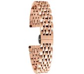 Para correa de repuesto de acero inoxidable Garmin Lily 2 de 7 cuentas de 14 mm Oro de Rose