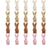 20 piezas Mini Conejo de peluche Tiny Joint Rabbit 2.4 pulgadas Peluche Juguetes