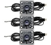 3PCS 100 Degree Camera Module 1MP OV9732 1280x720 USB Free Driver Manual Focus, with 2 Meter Cable
