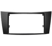 Fascia de la radio del coche 2Din para 2001-2009 E CLASS W211 CLASS C219 CD Trim Panel Stereo Dash Kit Face Plat negro