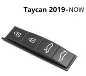 Almohadilla de goma para Porsche Panamera Cayenne Macan Taycan Boxster 718 911 Control remoto Fob Silicone Key Button Replace Taycan Pad
