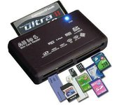 Todo en uno 1 lector de tarjetas de memoria Usb externo Sdhc Mini Micro M2 Mmc Xd Cf Ms
