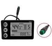 Bicicleta eléctrica S866 Pantalla LCD 24V36V48V Panel de control Enchufe a prueba de agua