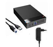 Caja de disco duro de 2,5/3,5 pulgadas Carcasa de disco duro USB3.0 SATA a USB 3.0 Lector de disco duro externo Adaptador de 10 TB para PC portátil...