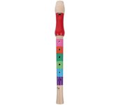 8 agujeros de madera soprano descant flauta dulce flauta flauta musical tocando instrumentos de viento (color aleatorio)