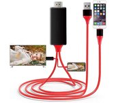 Adaptador de cable Lightning a Hdmi con puerto de carga Negro