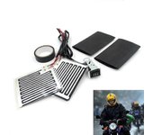 Calentador de manillar de calefacción eléctrica para motocicleta, Calentador de agarre Puños calefactados de 12 V para motocicleta, Almohadillas ca...