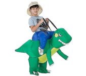 Traje de dinosaurio inflable T-Rex Pantalones de montar, Halloween KIDS 120-150CM
