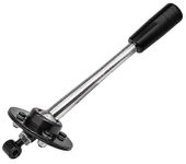 Pomo de cambio corto de tiro ajustable para 85-10 E30 E36 E46 E34 E39 Z3 SK-1001,265mm Todo Negro Mango negro