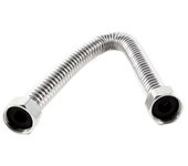 Cuarto de baño 19mm Manguera de ducha de acero inoxidable Manguera de ducha 30cm Plata tono plateado